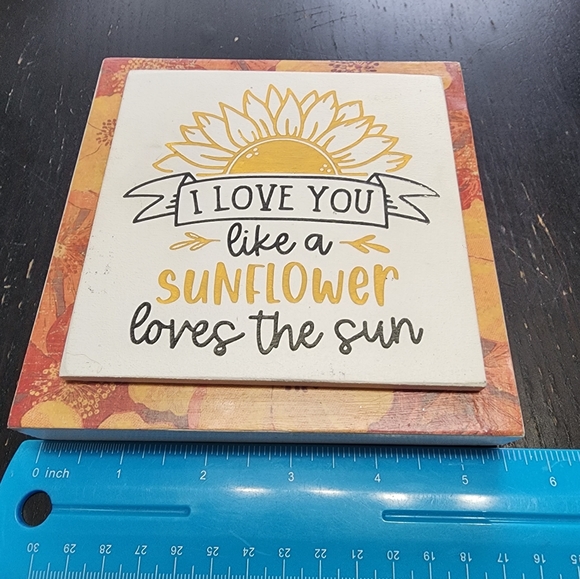 Sunflower plaque sign - Picture 2 of 3